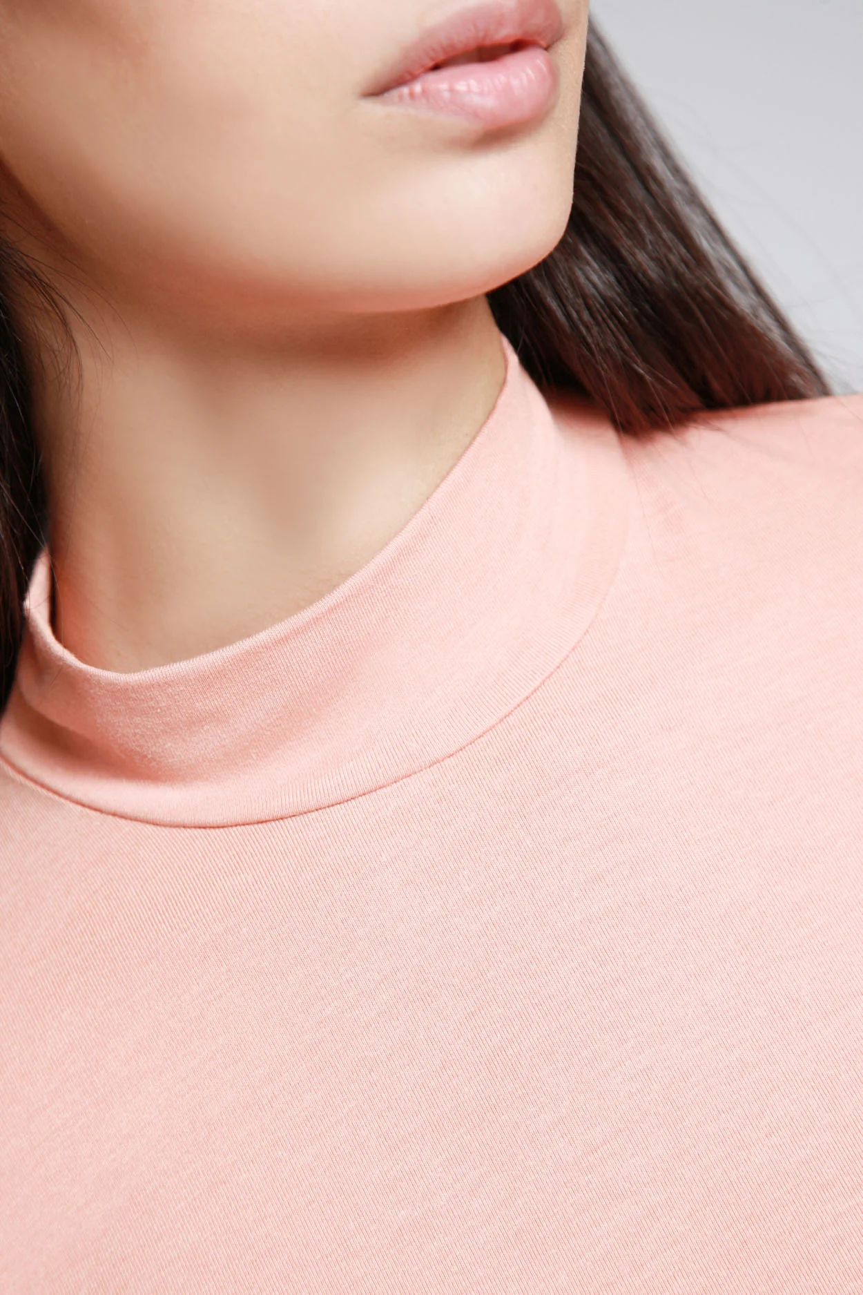Blusa Cuello Mock Manga Larga AQ1215 - Imagen 3