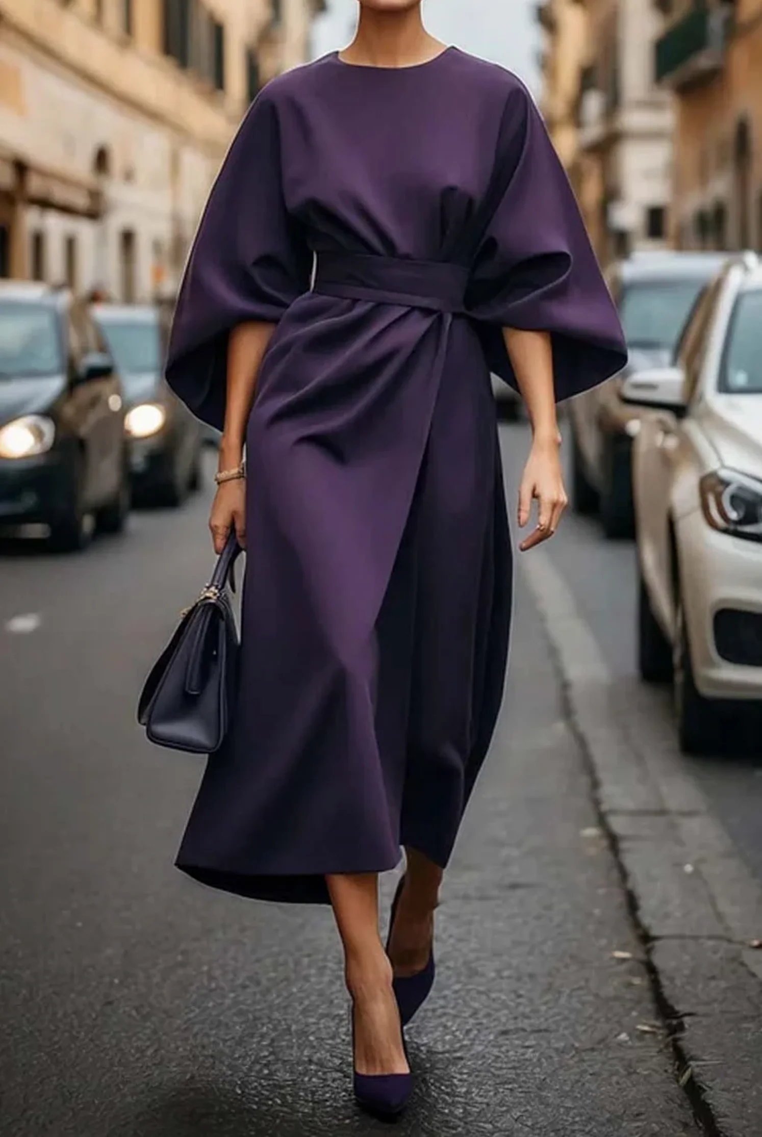Vestido Maxi de Mujer | Cintura con Cinturón - Imagen 6