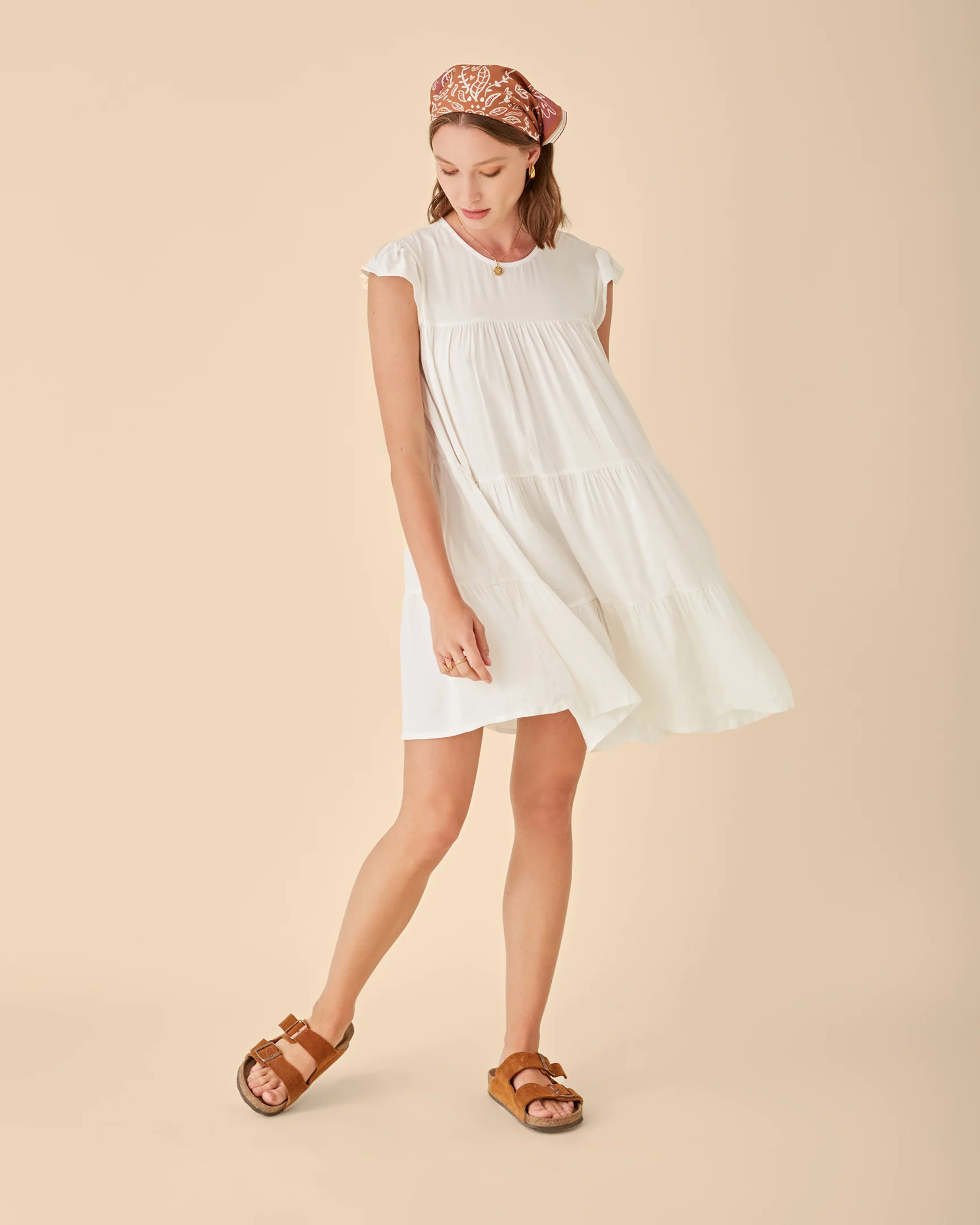 Vestido corto fluido unitalla Romina AQ2869