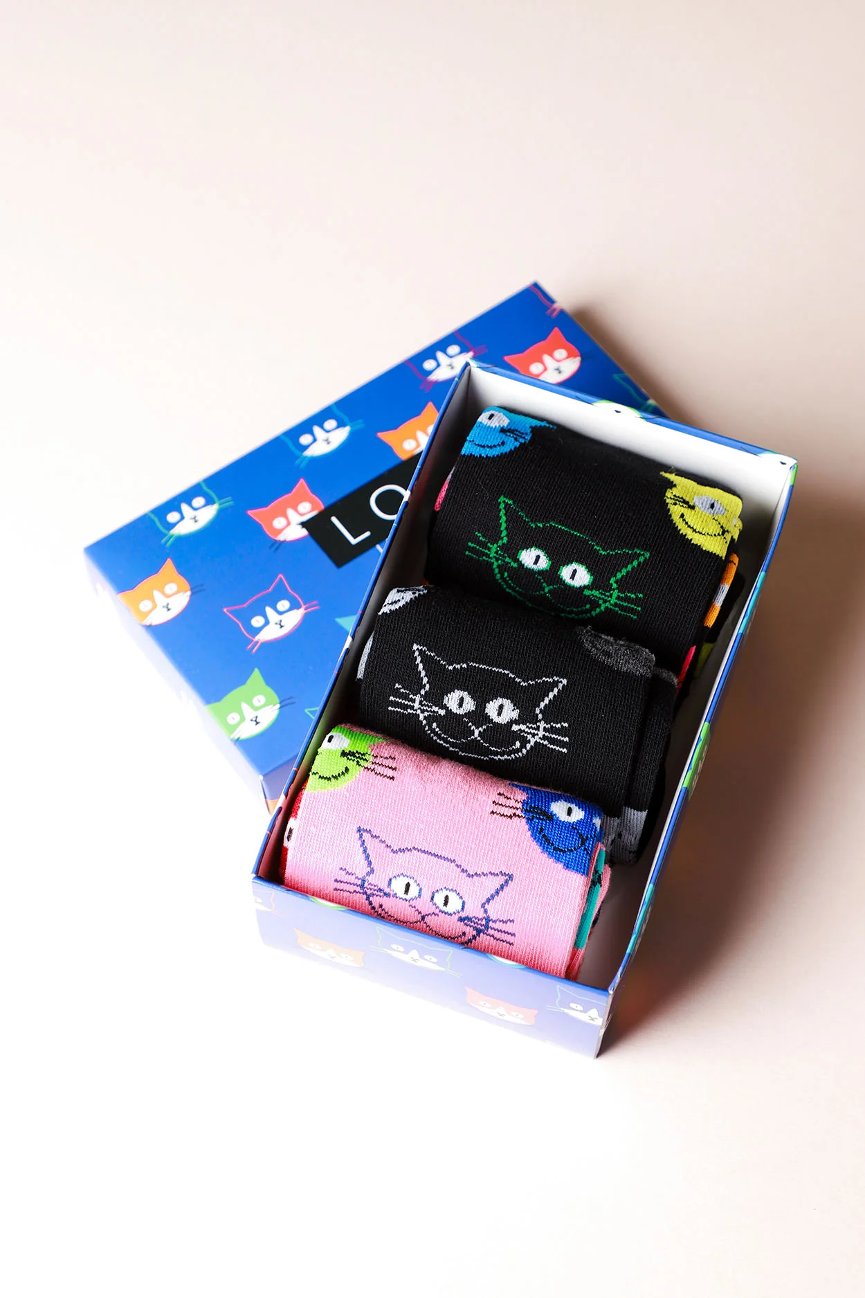 3 Pack Unisex Calcetines Gatitos AQ1081