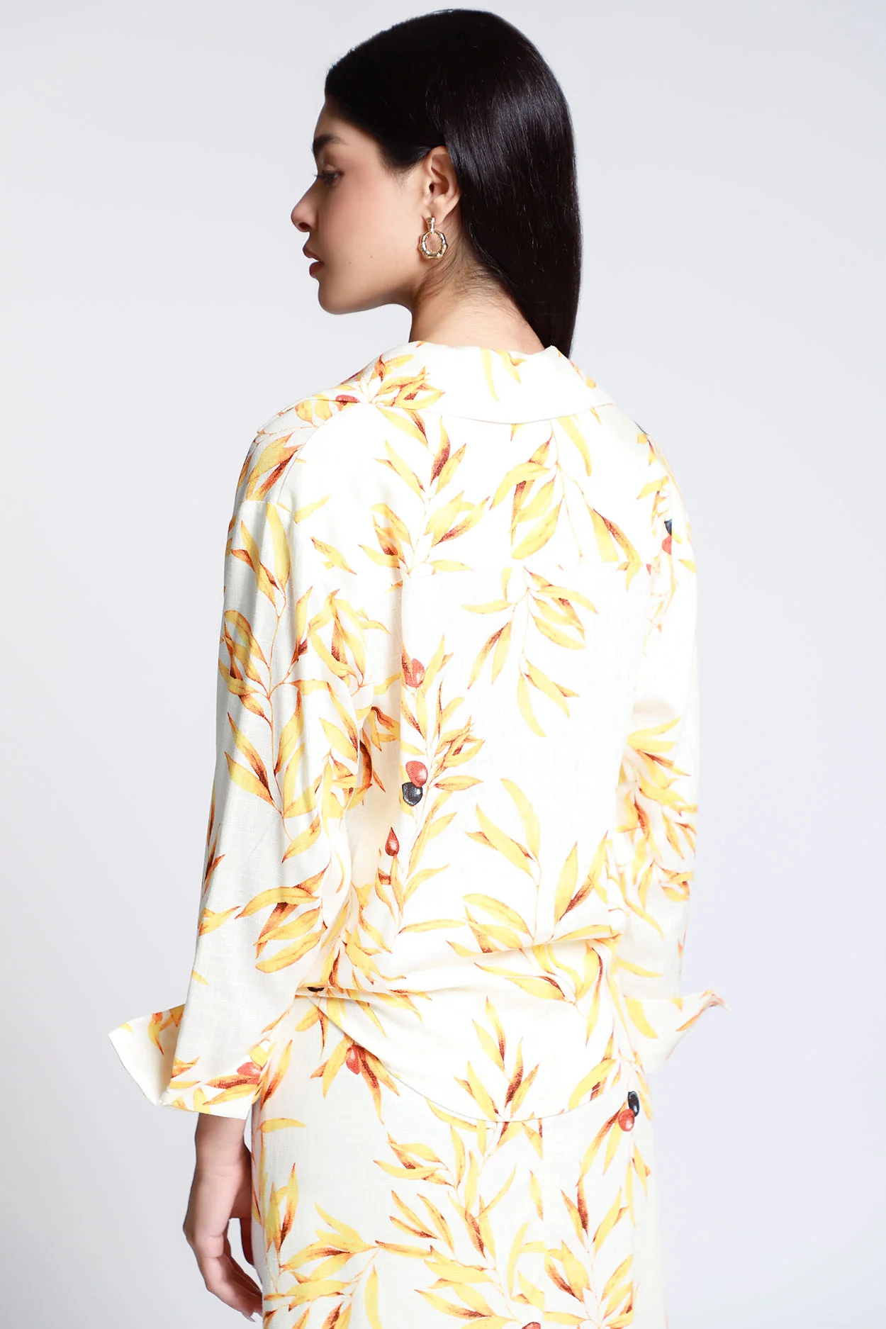Blusa Camisera Estampado Floral AQ1162 - Imagen 3