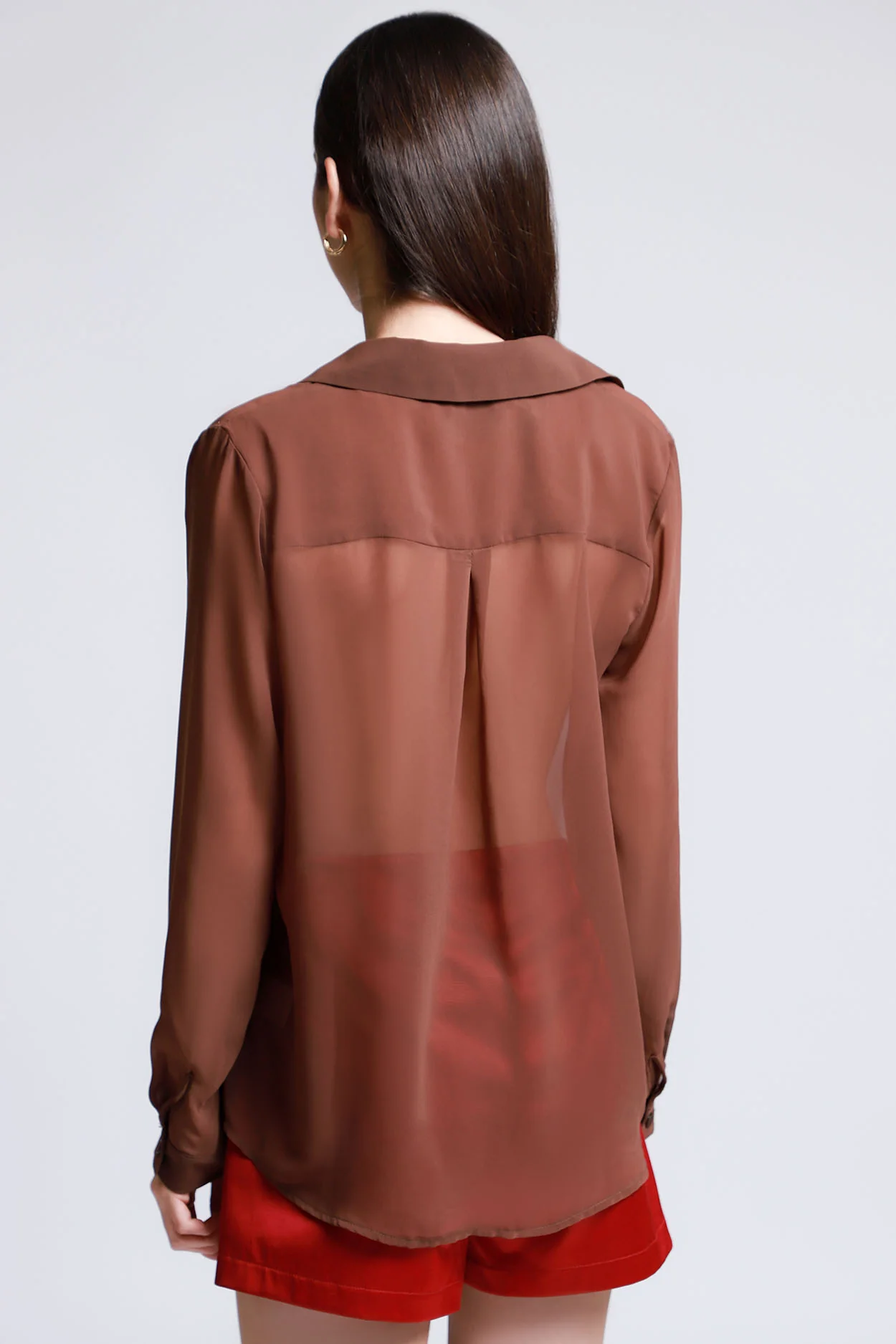 Blusa Escote Cruzado Manga Larga AQ1234 - Imagen 4