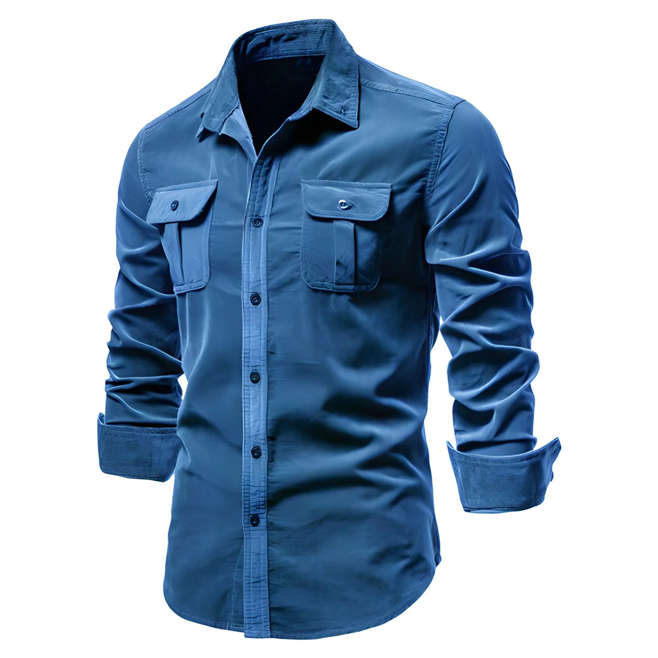 Camisa Casual de Hombre | Bolsillos en el Pecho - Imagen 3