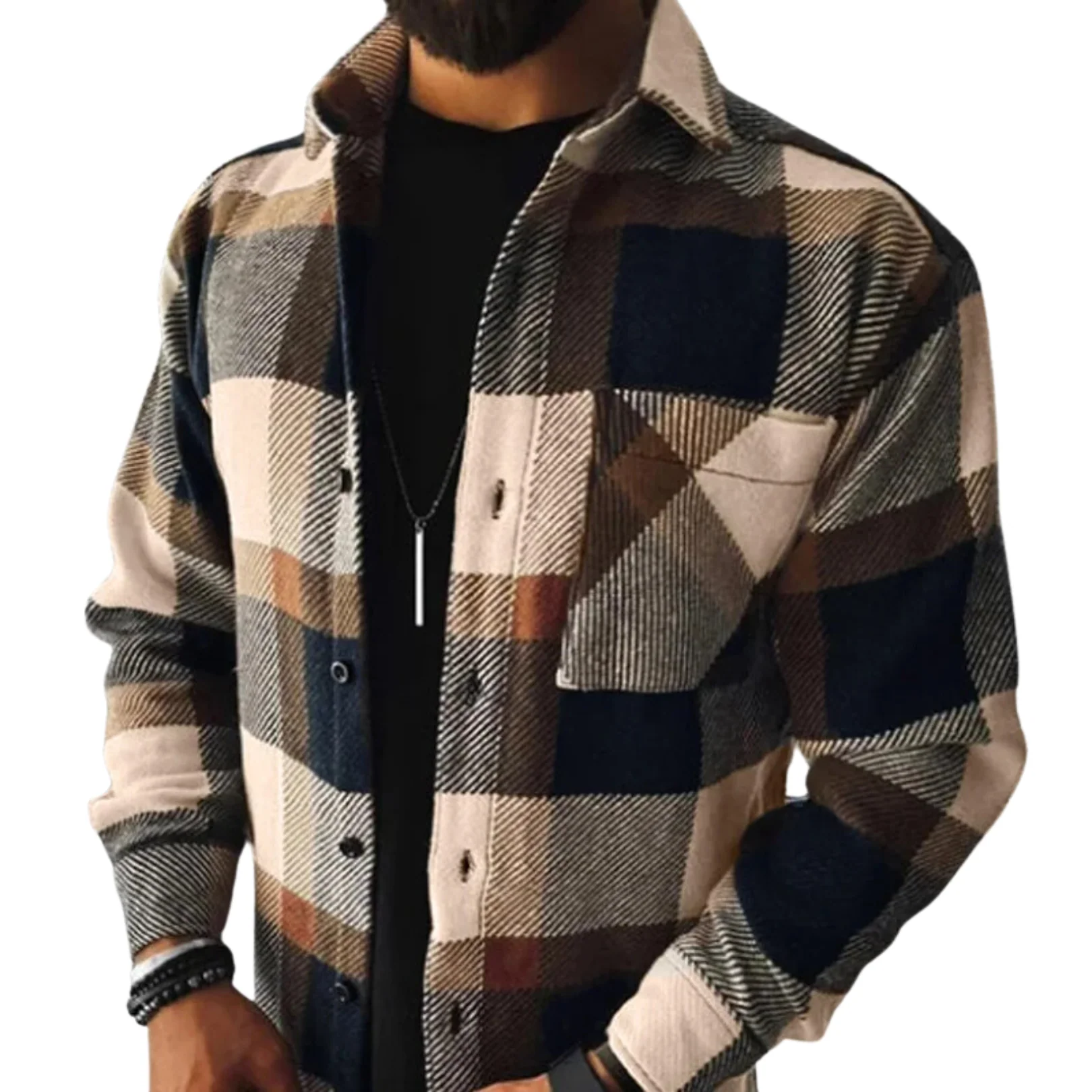 Sobrecamisa de Invierno de Hombre | A Cuadros - Imagen 3